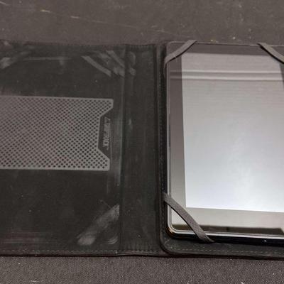 Kindle, iPad Stand, Samsung Adapter, Toshiba Hard drive(?)