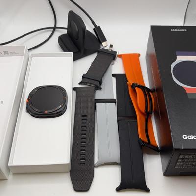 2024 Samsung Galaxy Watch Ultra Smartwatch with Original Box and Extra Bands