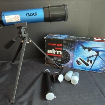 Carson Aim Mtel-50 Telescope With Table Top Tripod 