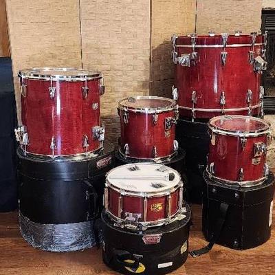 5-Piece Tama Grandstar Custom Drums & Cases