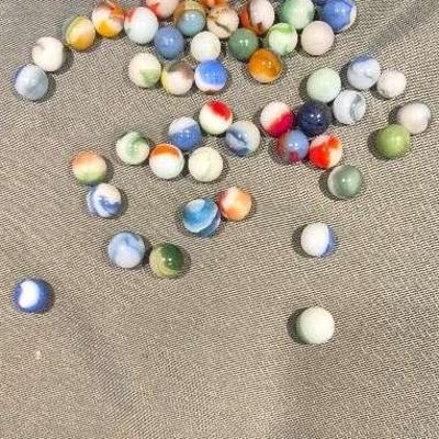 Vintage Agate Pre-1970's Marbles 50 Count 
