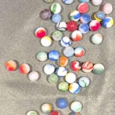Vintage Agate Pre-1970's Marbles 50 Count 