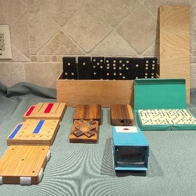 Vintage Mico Tele Vue Slide Viewer Black Wooden Dominoes Color Match 8 Piece Wooden Puzzle & More 