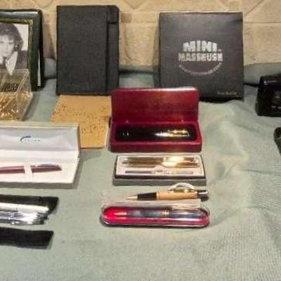 Pro Series Mini Masseuse, Vintage Sony Cassette and CD Walkmans, & Cross Pens  