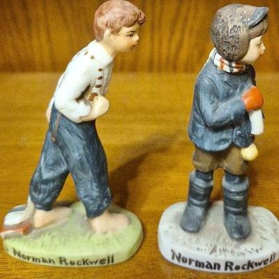 Norman Rockwell Figurines And Book