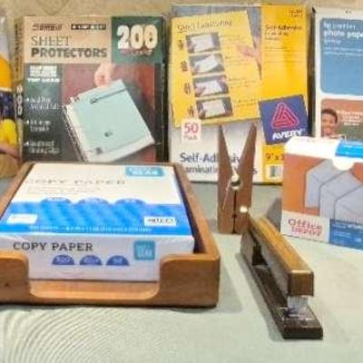 Office Supplies: Copy Paper, Sheet Protectors, Tape, Envelope Assortment, and More 