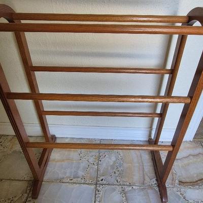 Vintage Wood Quilt Rack