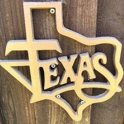 Outdoor Texas Metal Sign 11"x 11" 