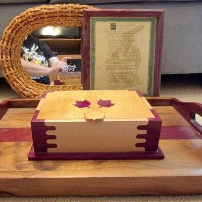 Tray, Box, Mirror, And Picture 