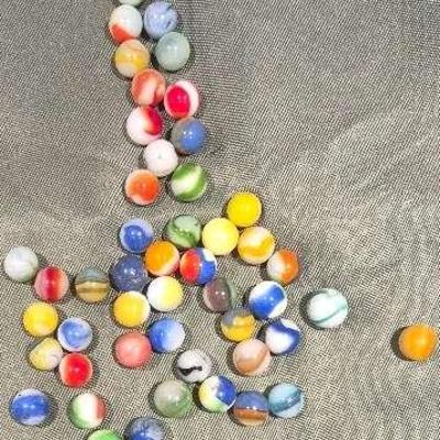 Vintage Agate Pre-1970's Marbles 50 Count 