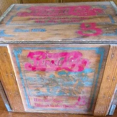 Vintage 1940-1950s Wooden Pepsi Cola Crate