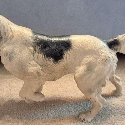Vintage Cast Iron English Setter Pointer Dog 