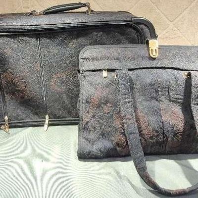 Samsonite Floral Print Rolling Suitcase & Matching Carry-on Bag