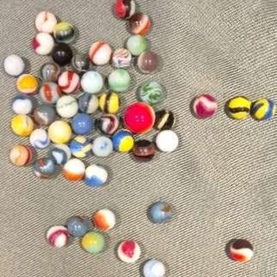 Vintage Agate Pre-1970's Marbles 50 Count 