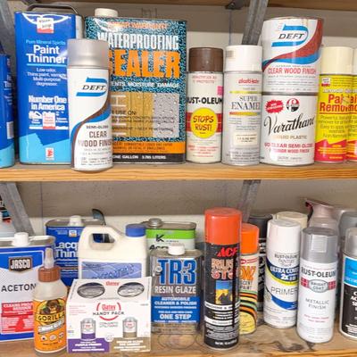 Paint Thinner Remover Sealant and Stainer Assortment 
