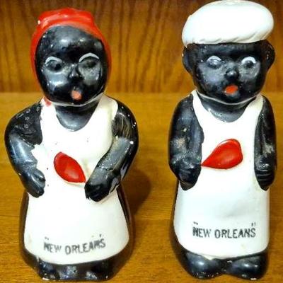 Salt And Pepper Shakers, Bell, And Toothpick Holder 