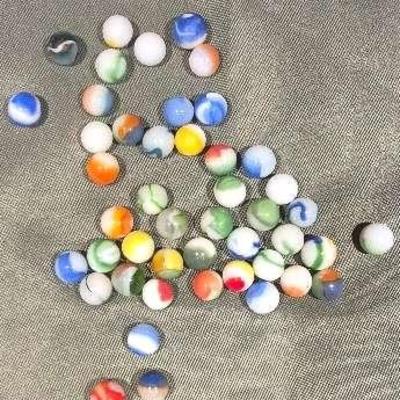 Vintage Agate Pre-1970's Marbles 50 Count 