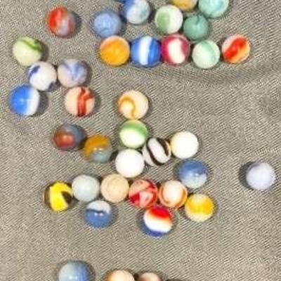 Vintage Agate Pre-1970's Marbles 50 Count 