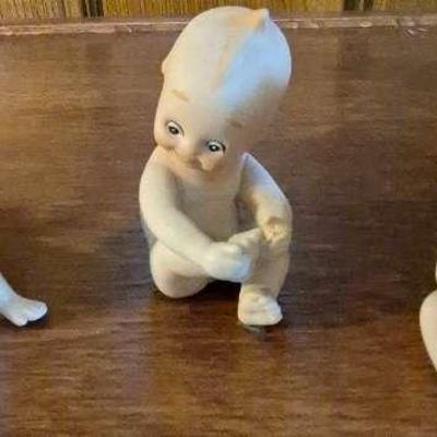 Set of 3 Vintage Kewpie Baby Dolls - 3-1/2 Inches Tall