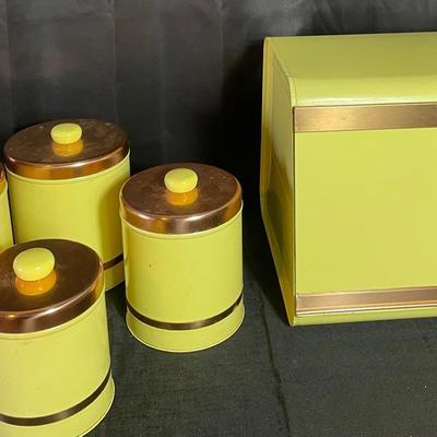 Vintage Lansbury Canister Set & Bread Box