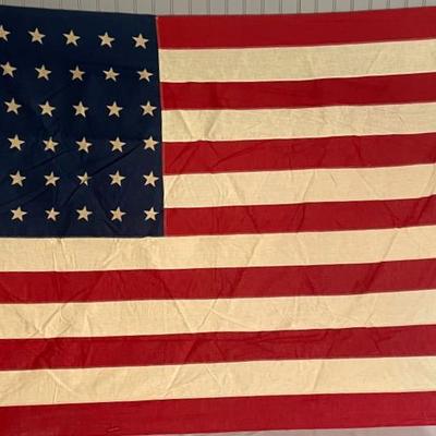Antique 48 Star American Flag 