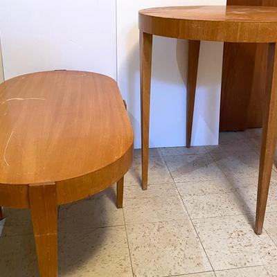 MCM Oval & Round Wood Tables! 