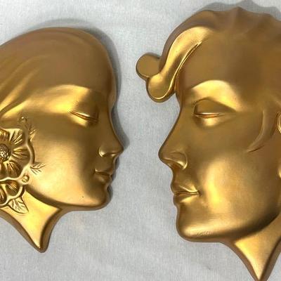 Vintage Art Plaster Figures 