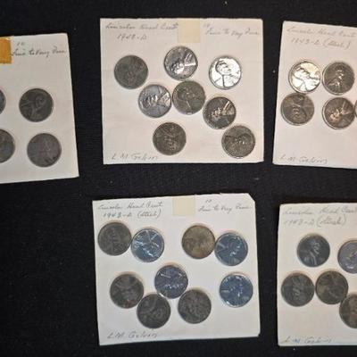 De259 lincoln head cent 1943 d
