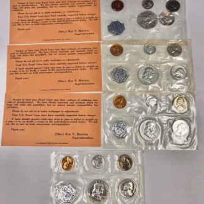 De306 1958 1961 proof cent set
