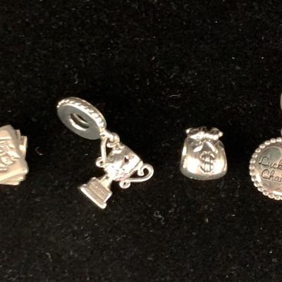 Sh974v pandora charms lucky charm & money bag
