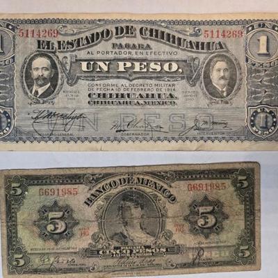 De336 1915 un peso cinco peso