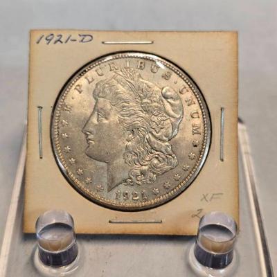 De332 1921 d morgan silver dollar
