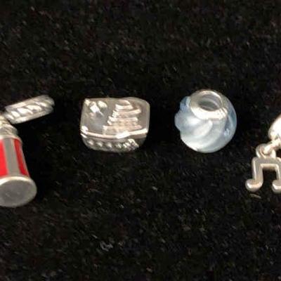 Sh970v pandora charms lighthouse & boat