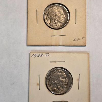 De327 1938 d buffalo nickel