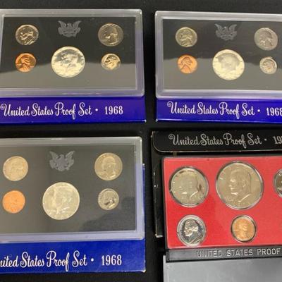 De297 us proof sets 1968 1973