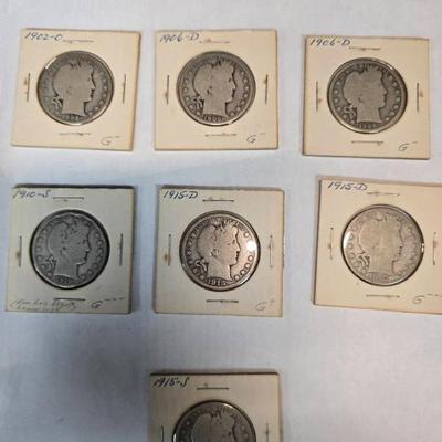 De326 barber half dollars 2