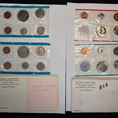 De265 1971 1964 proof sets uncirculated