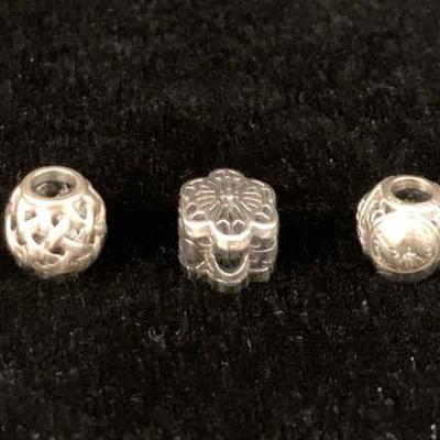 Sh973v silver charms forever & lace flower