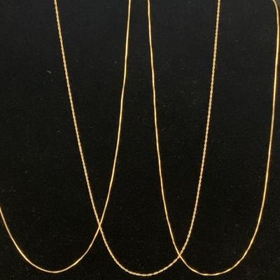 Sh990v 14 karat gold chains