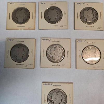 De325 barber half dollars 1