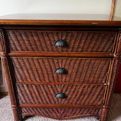 Indonesian Rattan Nightstand