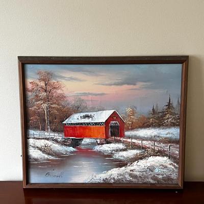 Covered Bridge in the winter