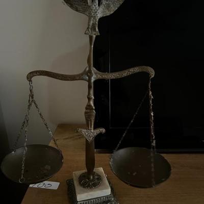 Greek Brass Justice Scale