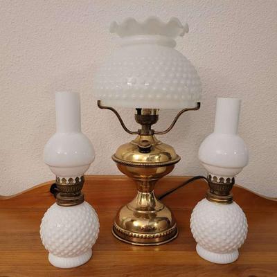 Milk Glass Lamps