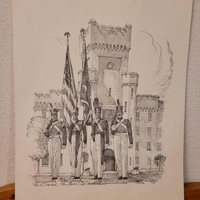 Charles Overly Citadel Pencil Drawing Print