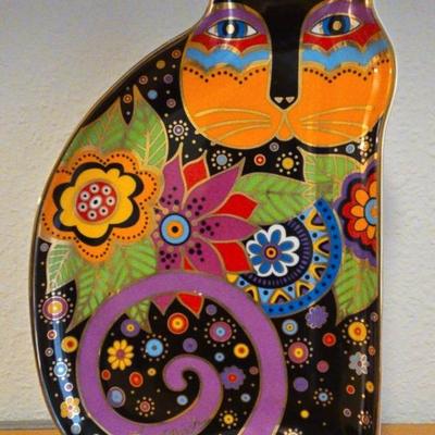 Laurel Burch "Blossoming Feline" 1996