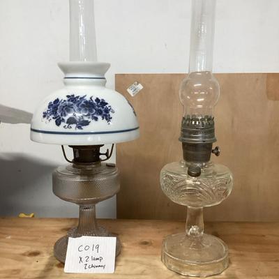 Aladdin Oil Lamps - Hobnail & Washington Drape