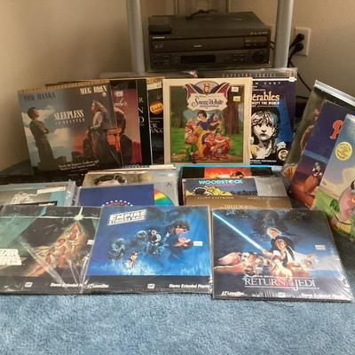 Laser Discs N Pioneer Disc Player