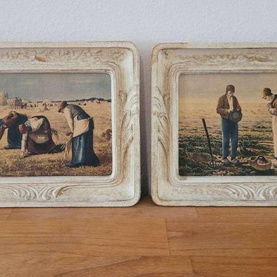 The Gleaners & The Angelus Framed Art Prints 