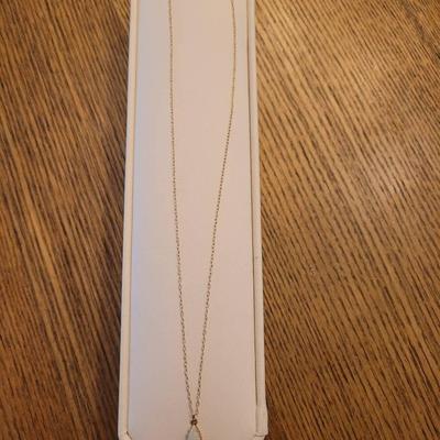 Opal Neclace Stamped 14K